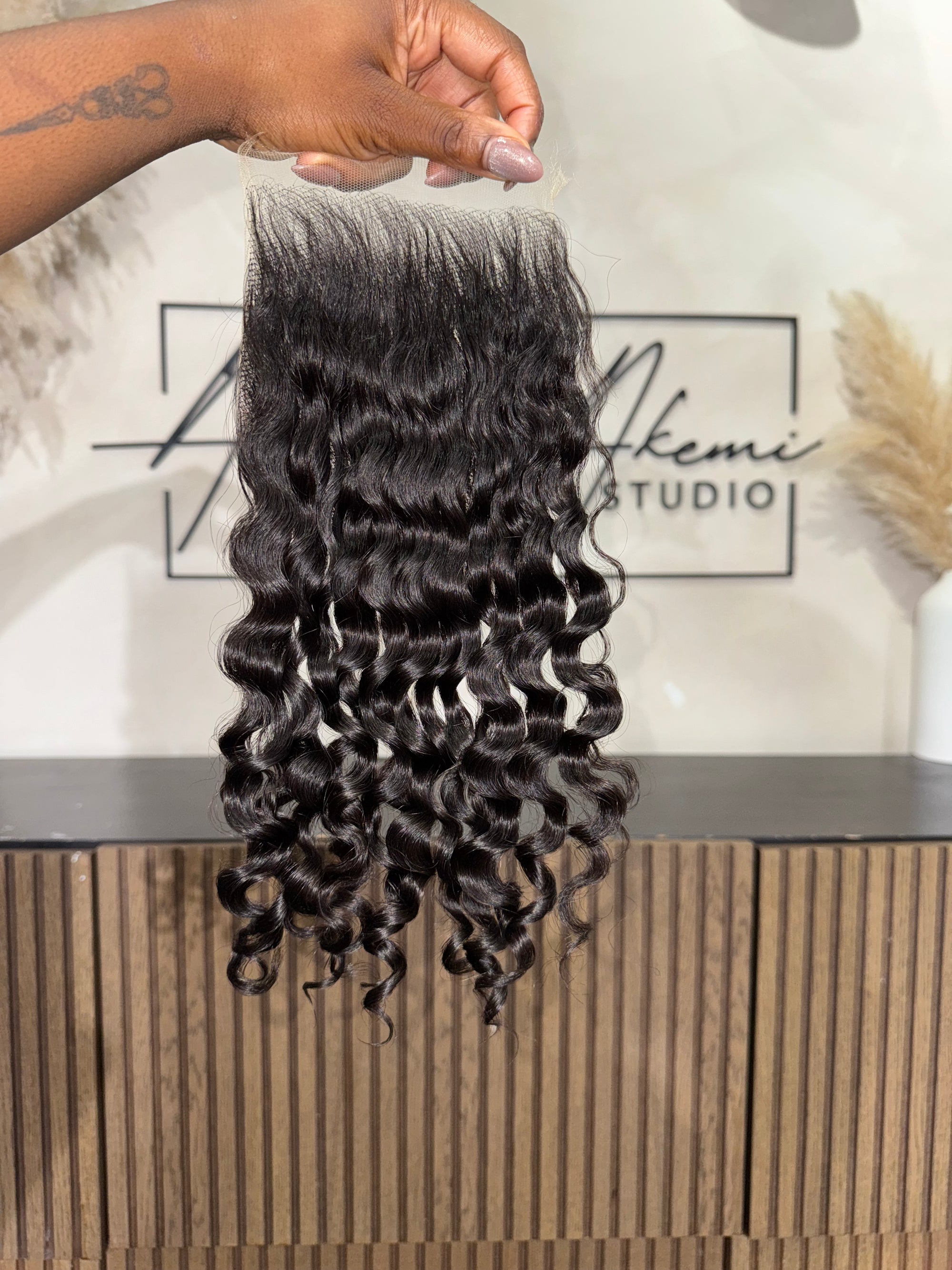 BurmeseRAW Curly HD Lace Closure