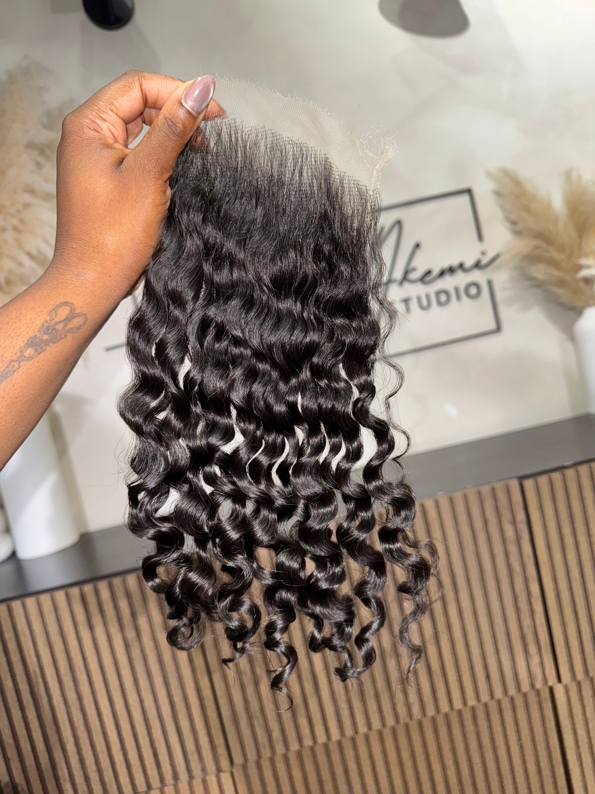 BurmeseRAW Curly HD Lace Closure