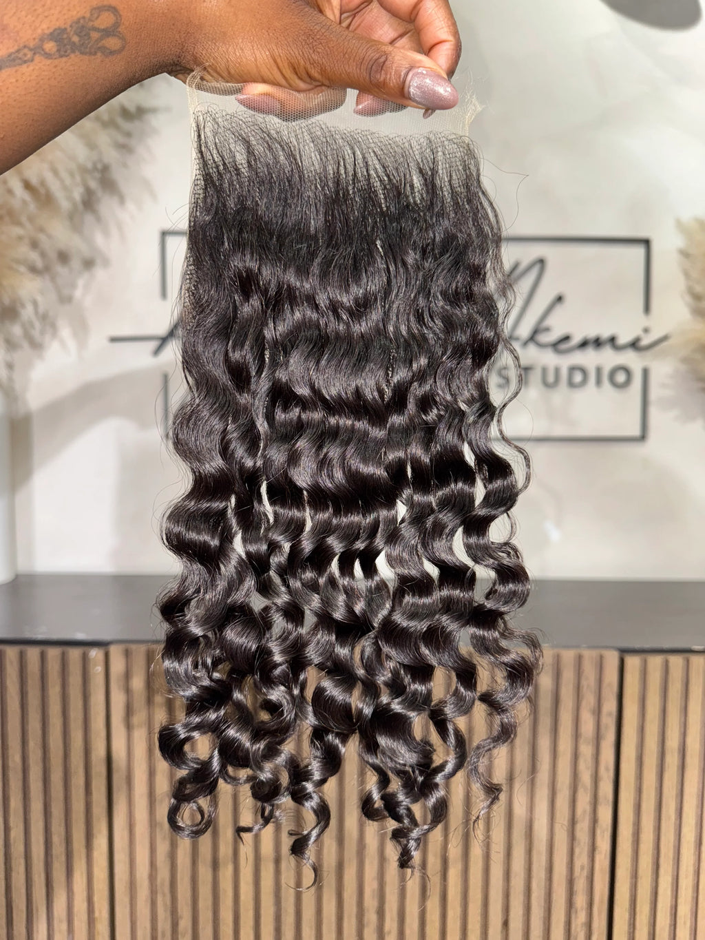 BurmeseLUXE Curly HD Lace Closure