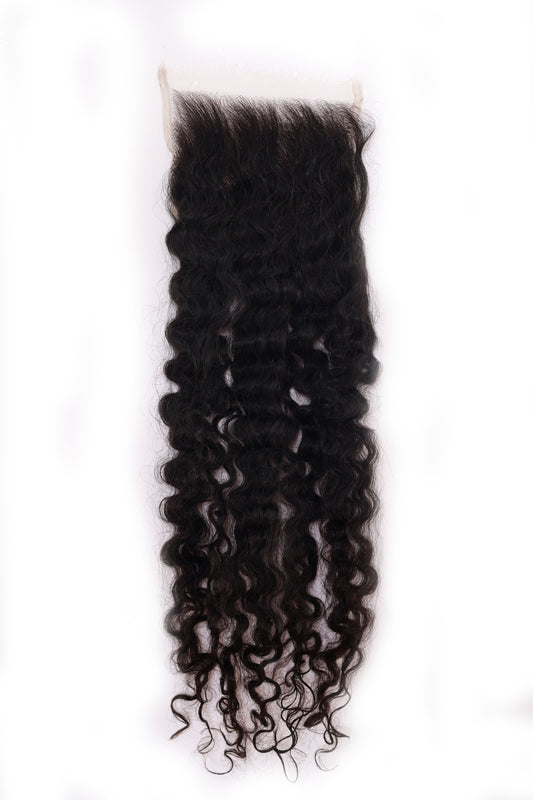 5x5 Burmese Curly HD Thin Lace Closure